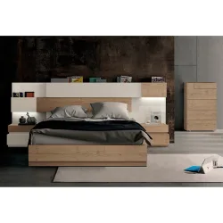 Estructura de cama doble con zapatero de Tempo