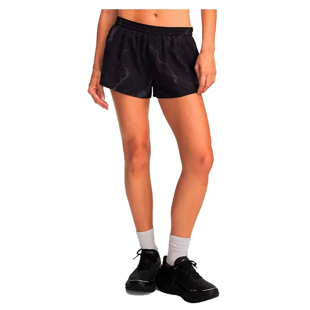 Pantaloni Corti Hb Run Printed Black / Reflective S - Under armour - FashionsVida