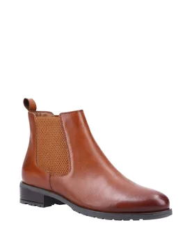Women's 'Sammie' Ankle Boots in Tan Size: 3 - Tan - Size: 3 - Hush puppies - FashionsVida