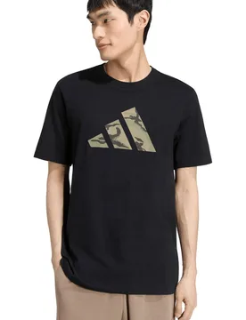 Camo logo camiseta manga corta hombre Negro (M) - Adidas - FashionsVida