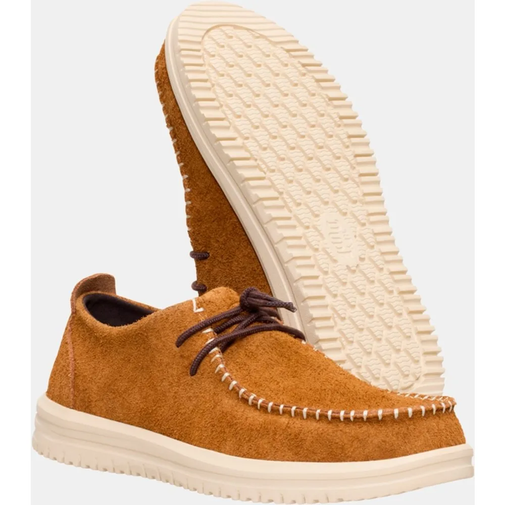 Zapato de cordones de hombre en piel - HeyDude - FashionsVida