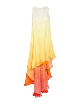 Vestido largo Mujer Amarillo 4 Mujer