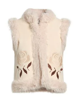 Shearling- & Kunstfell Damen Beige 34,36,38,40 Damen - NO SECRETS - FashionsVida