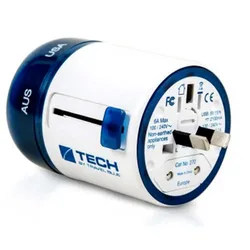 Adattatore Twist & Slide+2 Usb Plug White / Blue