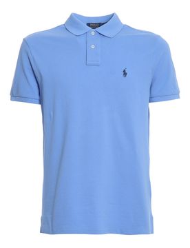 Polo con ricamo logo sul petto