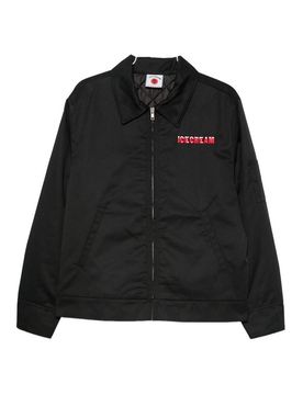 Giacca in giubbotto con zip con logo