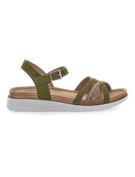 Sandali verdi con cinturino comfort 48 CN 37
