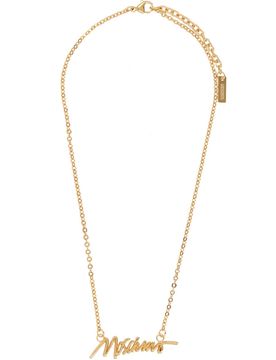 MOSCHINO Logo-pendant Necklace