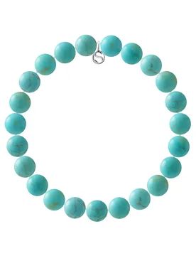 Womens Bracelet Silver Sterling 925 Gold Coast - Turquoise - Size Medium - Rodney & Rolf - FashionsVida