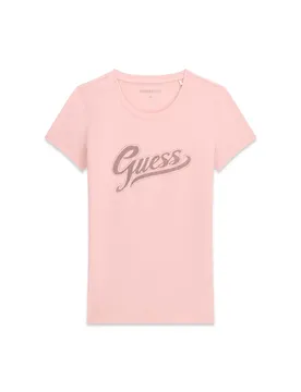 SS CN GLITTER LOGO TEE female