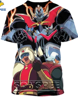 SONSPEE Men T-shirts 3D Print Classic Retro Anime Mazinger Z Goldorak Summer TShirt Women Male Harajuku Oversized Kids Top Robot - Aliexpress - FashionsVida