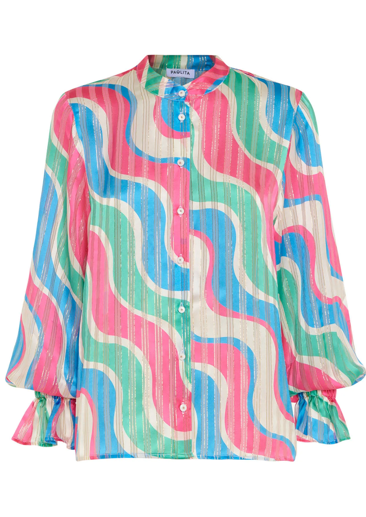 Synesthesia Silk Adrienne Shirt - XS - Paolita London - FashionsVida