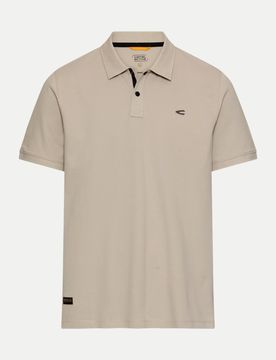 Poloshirt mit Kontrastdetails Beige L