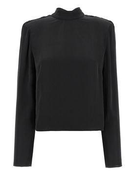 Raso drapy back top
