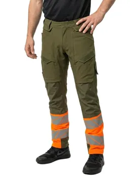 Pantalon De Travail Accelerate Safe 19179 Moss Green / Hi-Vis Orange 64