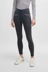 Equestrian Damen Reithose HAILEY HIGH WAIST VOLLBESATZ grey L