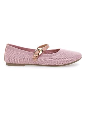 Ballerine rosa in tessuto traforato con cinturino PRESZ41 39