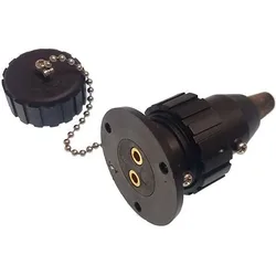 Nylon 2 Pins Waterproof Deck Connector Black 3A unisex