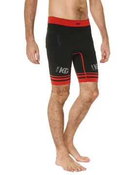 Leggings Corti Dales Pocket Black / Red L - Sport Hg - FashionsVida