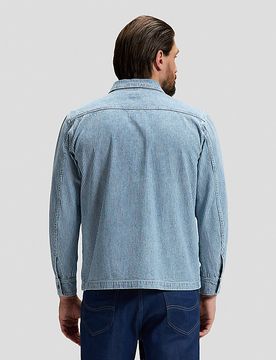 Relaxed Overshirt Washed Rr Stripe Größe M male