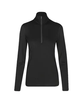 Damen Unterzieh Zipshirt Oasis 200 schwarz S W - Icebreaker - FashionsVida