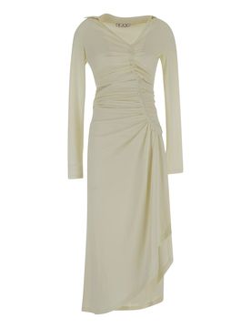 Off-White Abito midi bianco sporco