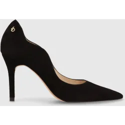 Zapatos de salón de mujer en ante de color
