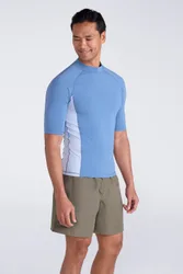 Mens UV Rash Vest - Blue - Blue - Size: S