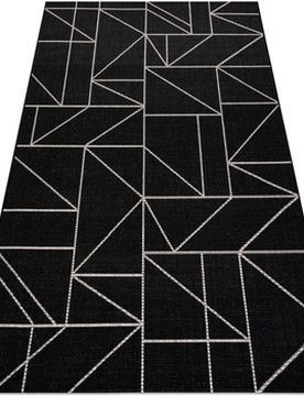 Teppiche Teppich Sizal Floorlux 20605 Schwarz / Silber 120x170 Cm 120x170 Cm
