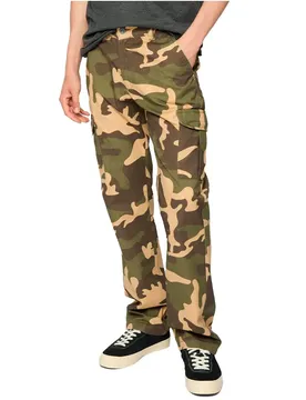 Pantaloni Cargo Straight Leg Camo Simple Wood Camo 30