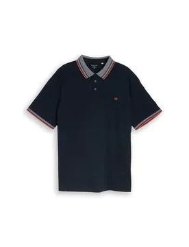 XL plus printed polo male