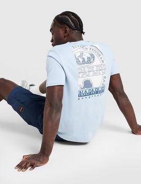 Mens Maglia Back Box Graphic Bollo - Blu, blu blu Uomo taglia L