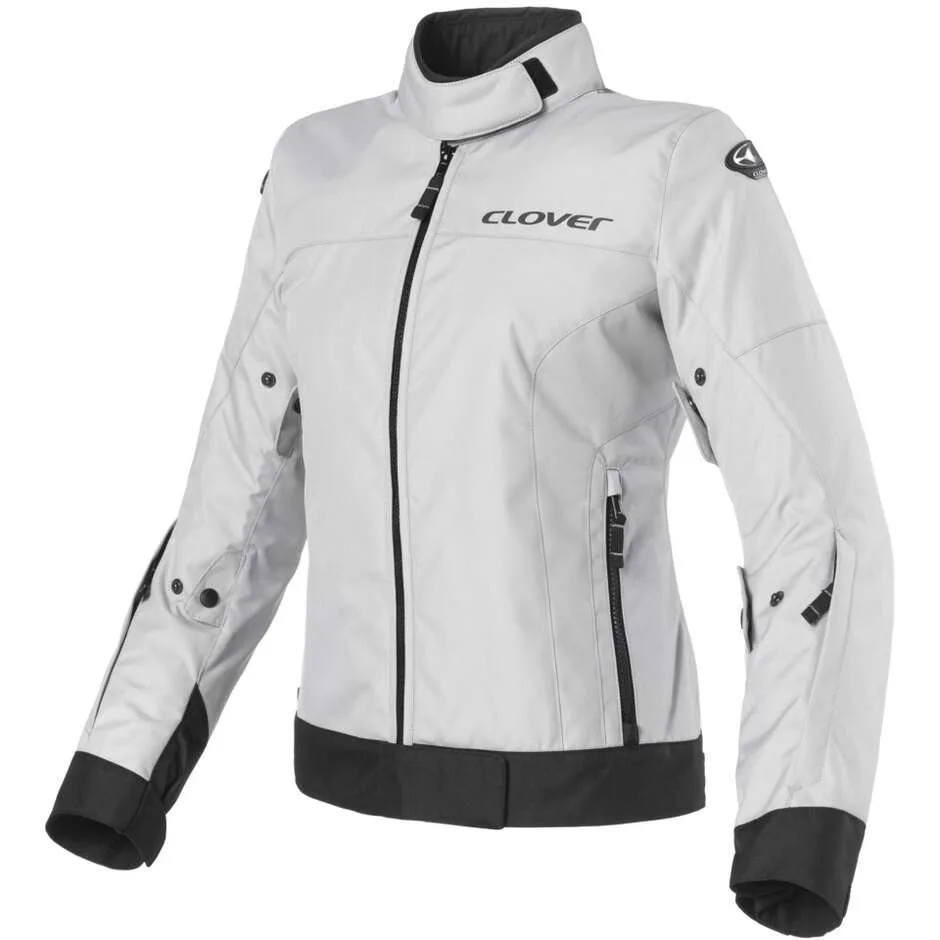 Giacca Moto Donna LOOPING LADY Nero Grigio taglia M - Clover - FashionsVida