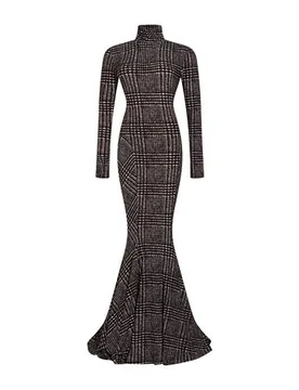 Vestido largo Mujer Negro 38,40,42 Mujer - Norma - FashionsVida