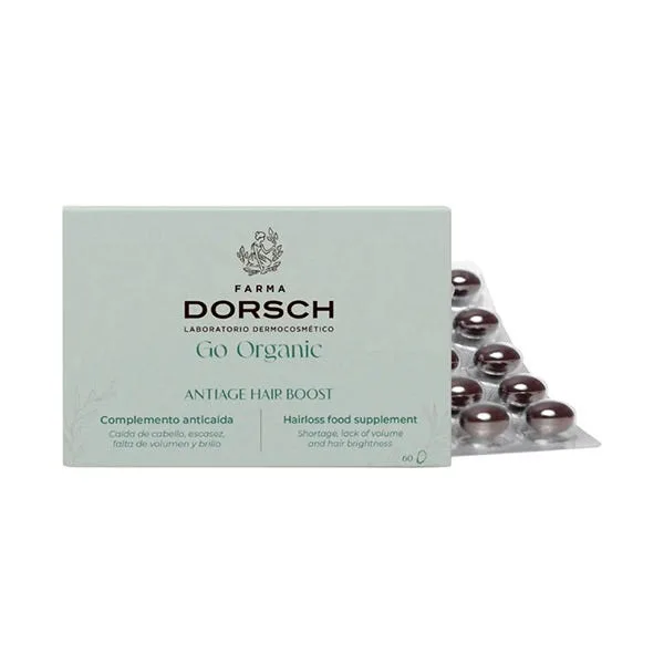 CÃ¡psulas Antiage Hair Boost Go Organic - Farma Dorsch - FashionsVida