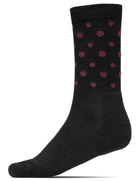 Calzini Active Merino Spots Black / Hibiscus EU 46-48