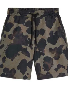 Short 181951 Regular Fit Painterly Animal Olive Night 8 Années Garçon - Scotch & Soda - FashionsVida