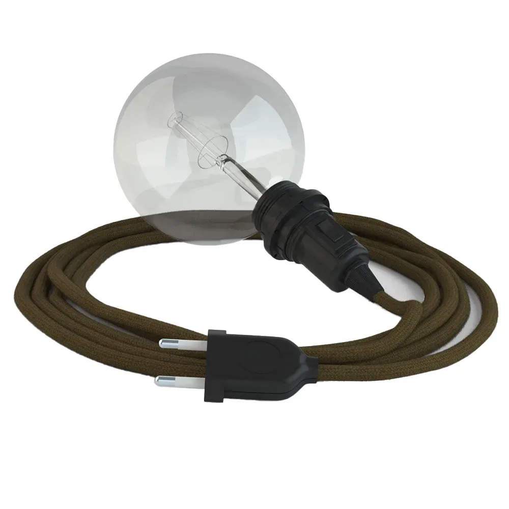 Cables Lampe Suspendue Pour Abat-jour Rc13 5 M Brown / Black One Size - Creative - FashionsVida