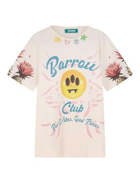 T-Shirt In Cotone Con Stampa Logo Frontale