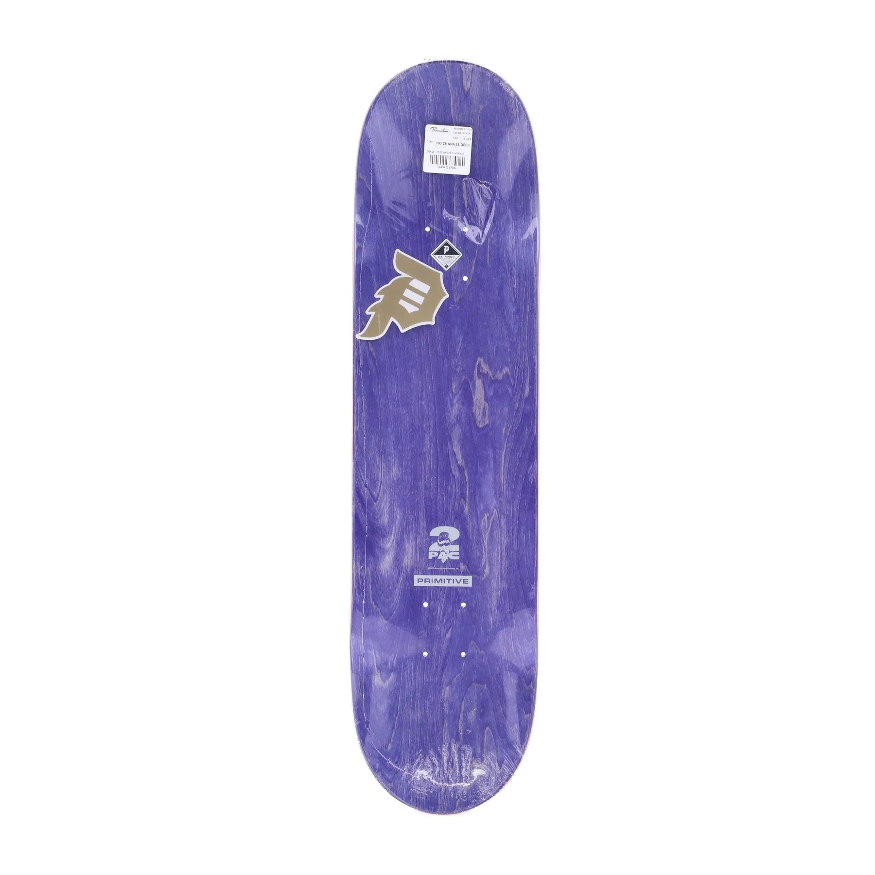 Skateboard Tavola Uomo No Changes Deck X 2pac Royal Blue - PRIMITIVE - FashionsVida