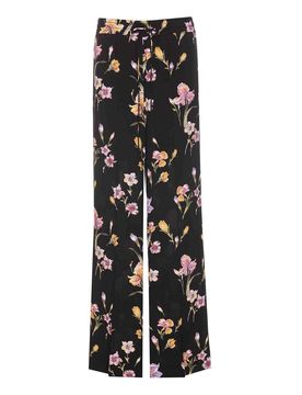 Pantaloni con stampa floreale