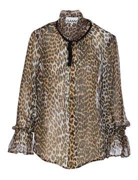Ganni Camicia stampata leopardata
