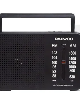 Radio Portable Dw1123 Black One Size unisex - Daewoo - FashionsVida
