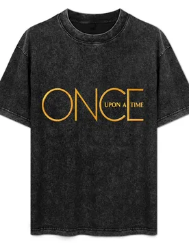 Once Upon A Time - logo T-Shirt Casual Minimalist Short Sleeve Top - Aliexpress - FashionsVida