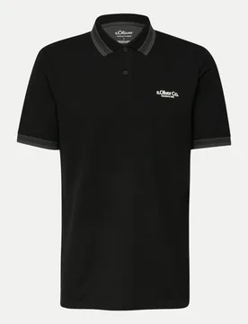 RED LABEL Regular-Fit Poloshirt Schwarz L - S. Oliver - FashionsVida