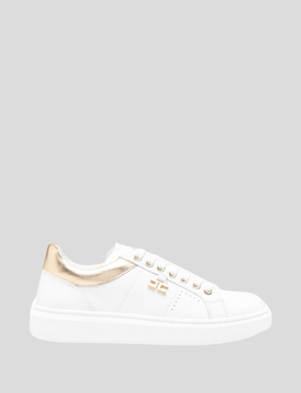 Scarpe bambina bianco-oro