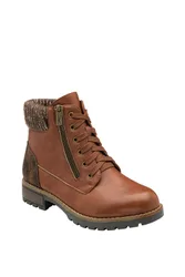 Women's 'Emmeline' Lace-Up Ankle Boots in Tan Size: 4 - Tan - Size: 4