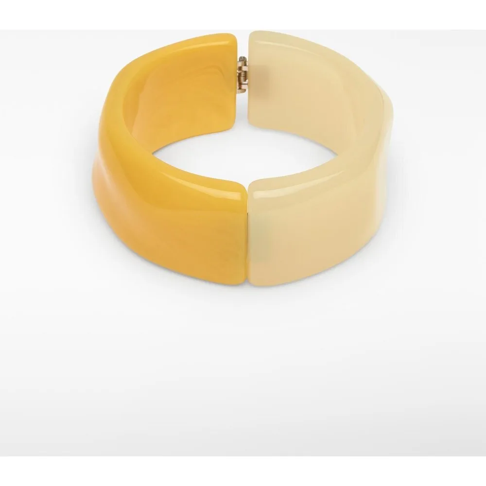 Pulsera rígida en resina bicolor - Adolfo Dominguez - FashionsVida