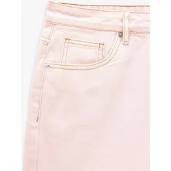 Bermudas de mujer 100% algodón vaquero con bolsillos laterales en liso