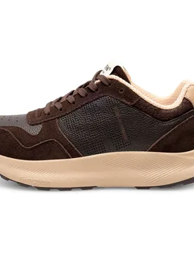 Sneaker Mathilde Runner Leather Chocolate EU 42 - Woden - FashionsVida